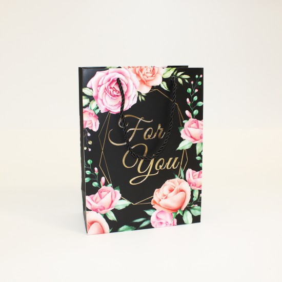 Papīra dāvanu maiss ar virves rokturiem Jut For You 8,5*17,5*24cm, 1 gab