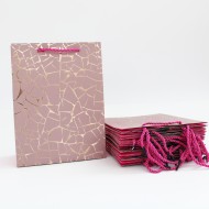 Papīra dāvanu maiss ar virves rokturiem 8,5*17,5*24cm, 12 gab