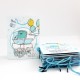 Paper gift bag, BABY BOY, 8,5*17,5*24cm 12pcs