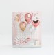 Gift bag with rope handles, 32×26×10 cm, pink, 1 pcs
