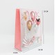 Gift bag with rope handles, 32×26×10 cm, pink, 1 pcs