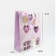 Gift bag with rope handles, 32×26×10 cm, purple, 1 pcs
