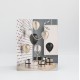 Gift bag with rope handles, 32×26×10 cm, black, 1 pcs