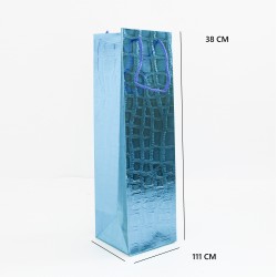 Dāvanu maiss ar virves rokturiem, 38×11×11 cm, zils, 1 gab.