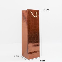 Dāvanu maiss ar virves rokturiem, 38×11×11 cm, bronzas, 1 gab.