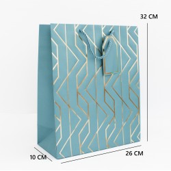 Пакет подарочный с геометрическим узором и веревочными ручками, 32×26×10 см, 1 шт. Пакет подарочный с геометрическим узором и веревочными ручками, 32×26×10 см, 1 шт.