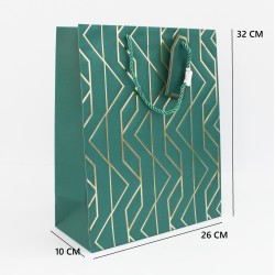 Пакет подарочный с геометрическим узором и веревочными ручками, 32×26×10 см, 1 шт. Пакет подарочный с геометрическим узором и веревочными ручками, 32×26×10 см, 1 шт.