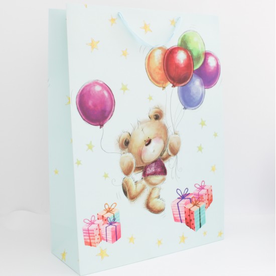 Gift bag with ribbon handles, 50×20×70 cm, 1 pcs