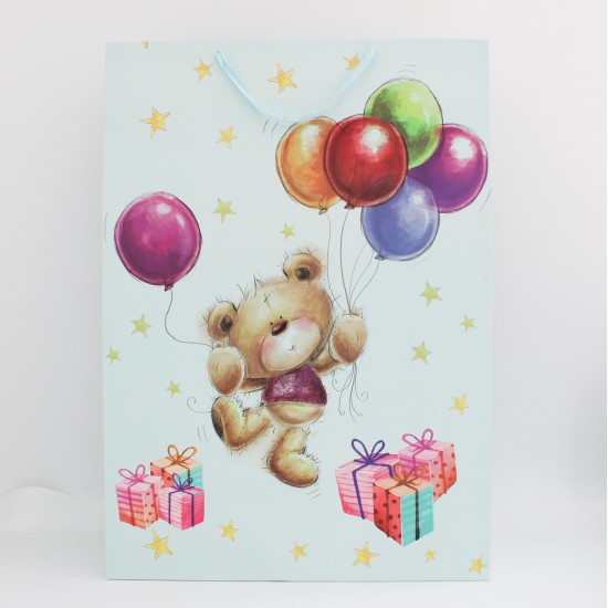 Gift bag with ribbon handles, 50×20×70 cm, 1 pcs