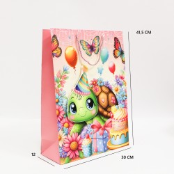 Gift Bag “Party Animals” with Cord Handles 30×12×41.5 cm, 1 pcs.