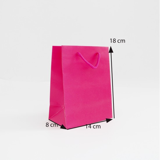 Papīra dāvanu maiss ar virves rokturiem 8*14*18cm 1gab.