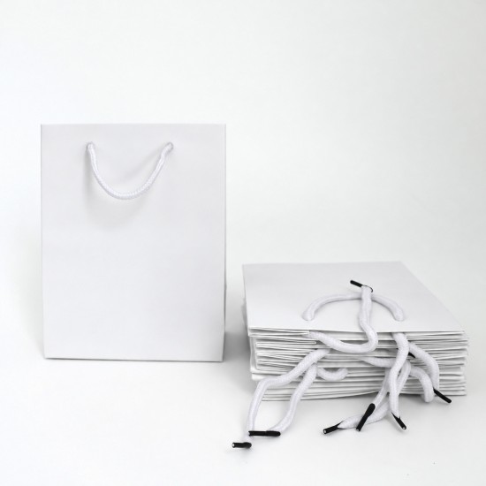 Geschenktüte aus laminiertem Karton, 8 × 14 × 18 cm (12 Stück)