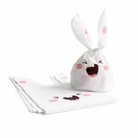Bolsas de regalo “Bunny” con orejas 13×10,5+6 cm PE