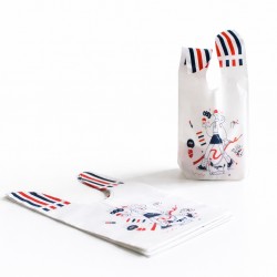 Dāvanu maisiņi  ar ausīm 13×10,5+6 cm, 10 gab.