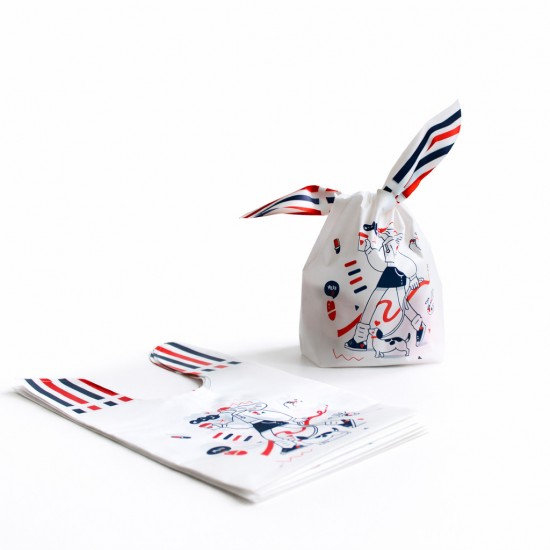 Dāvanu maisiņi  ar ausīm 13×10,5+6 cm, 10 gab.