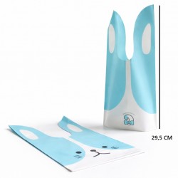 Dāvanu maisiņi  ar ausīm 17.5×15+8 cm, 10 gab.