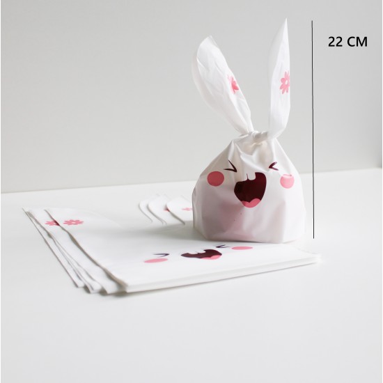 Bolsas de regalo “Bunny” con orejas 13×10,5+6 cm PE