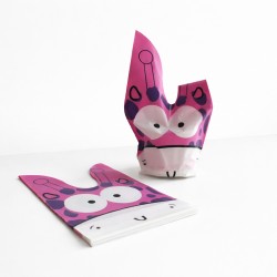 Dāvanu maisiņi  ar ausīm 13×10,5+6 cm, 10 gab.