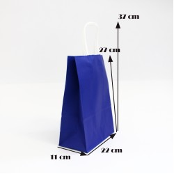 Papīra maiss ar vītiem rokturiem 27*22*11cm, 12gab.