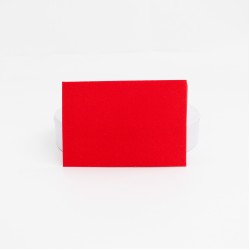 Sarkana papīra aploksne ar spīdumu, 7,5×11 cm, 1 gab.