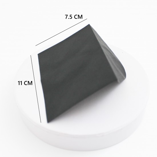 Sarkana papīra aploksne melns, 7,5×11 cm, 1 gab.