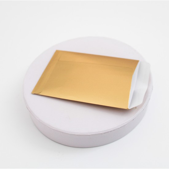 Sarkana papīra aploksne zelts, 7,5×11 cm, 1 gab.