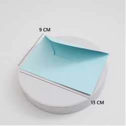 Papīra aploksne gaiši zils, 13×9 cm, 1 gab.