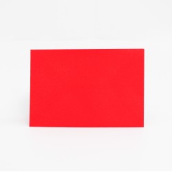 Sarkana papīra aploksne ar spīdumu, 13×9 cm, 1 gab.