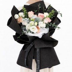 Текстурный фоамиран 60x60 см, 20 листов, "black"