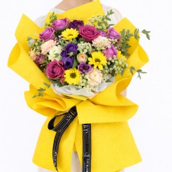 Текстурный фоамиран 60x60 см, 20 листов, "yellow"