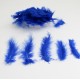 Natural feathers blue 7-15cm., 10 gr.
