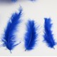 Natural feathers blue 7-15cm., 10 gr.