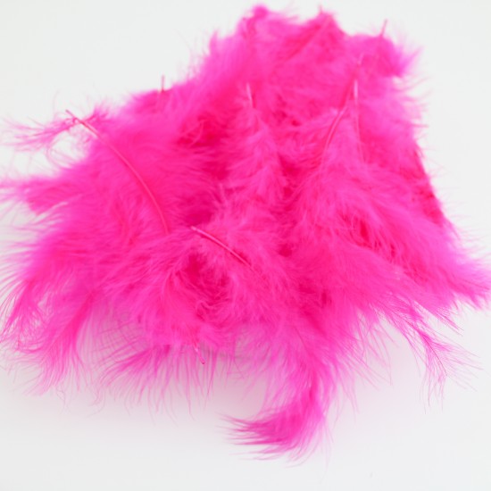 Dekoratīvas spalvas 7-15cm, 10gr.,''dark pink"