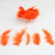Natural feathers orange 7-15cm., 10 gr.