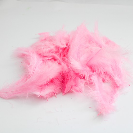 Naturlal feathers pink 7-15cm., 10 gr.
