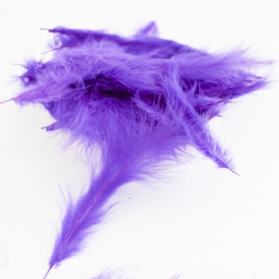 Dekoratīvas spalvas 7-15cm, 10gr.,''violet"