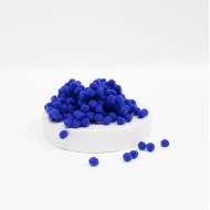 Tekstila bumbiņas d-8mm, 300 gab., "blue"