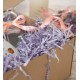Rigid Shredded Paper for gift packing, violet color, 4mm., 1000 g.