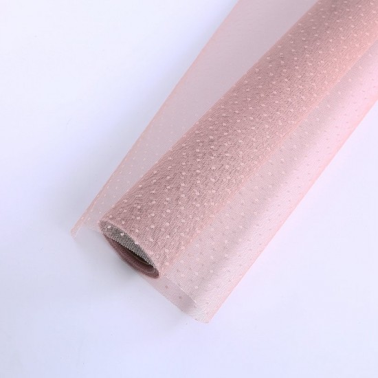 Tulle roll 50cm/4,5m, peony