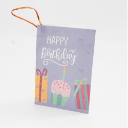 Apsveikuma kartiņas HAPPY BIRTHDAY  6x9cm, 1 gab.