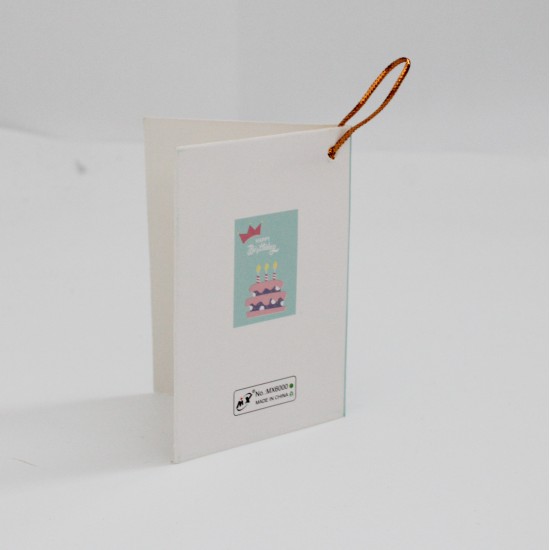 Apsveikuma kartiņas HAPPY BIRTHDAY  6x9cm, 1 gab.