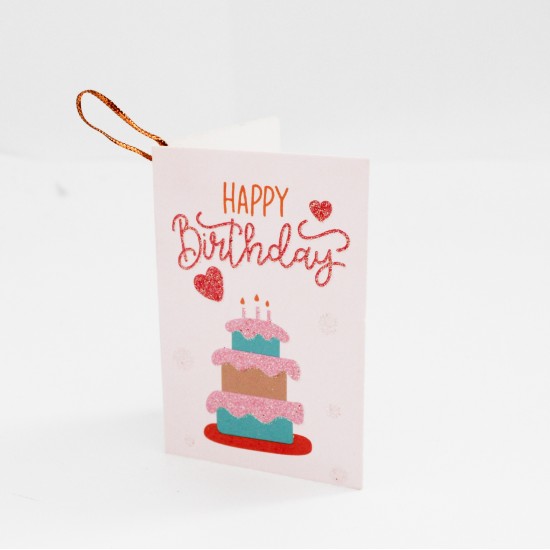 Apsveikuma kartiņas HAPPY BIRTHDAY  6x9cm, 1 gab.