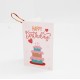 Apsveikuma kartiņas HAPPY BIRTHDAY  6x9cm, 1 gab.