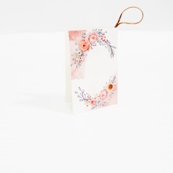 Apsveikuma kartīte ar ziedu rakstu, 6,5 × 9 cm, 1 gab.