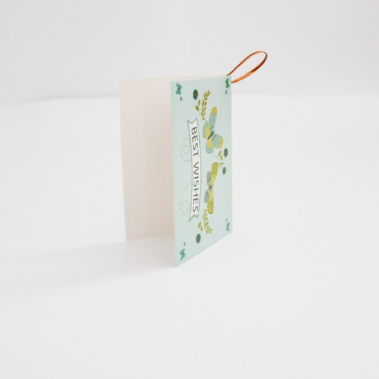 Apsveikuma kartīte “Best Wishes”, 6,5 × 9 cm, 1 gab.