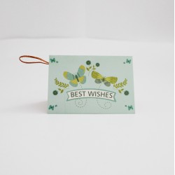 Apsveikuma kartīte “Best Wishes”, 6,5 × 9 cm, 1 gab.
