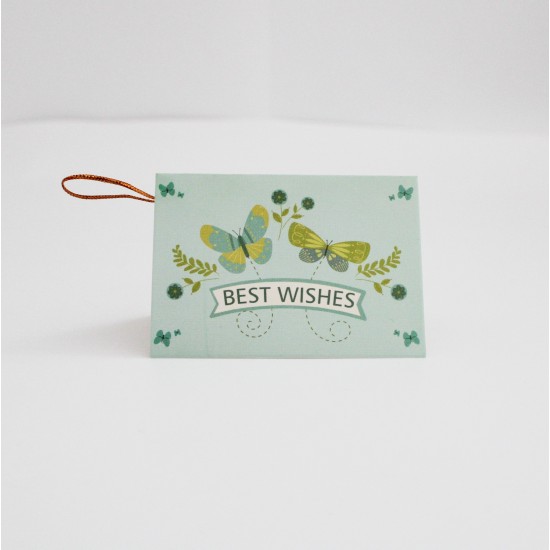 Apsveikuma kartīte “Best Wishes”, 6,5 × 9 cm, 1 gab.