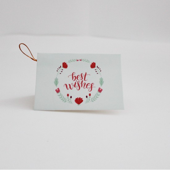 Apsveikuma kartīte “Best Wishes”, 6,5 × 9 cm, 1 gab.