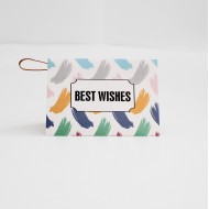 Apsveikuma kartīte “Best Wishes”, 6,5 × 9 cm, 1 gab.