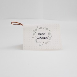 Apsveikuma kartīte “Best Wishes”, 6,5 × 9 cm, 1 gab.